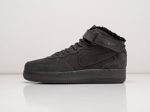 Nike Air Force 1 Winter серые замша мужские (40-45)