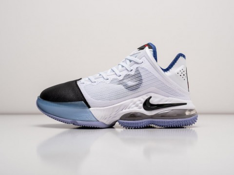 Мужские кроссовки Nike Lebron XIX Low Black Toe белые Мужские кроссовки Nike Lebron XIX Low Black Toe белые