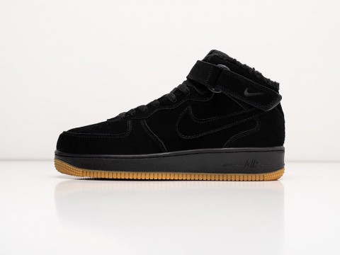 Nike Air Force 1 черные артикул 26203