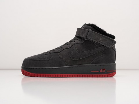 Nike Air Force 1 Grey / Red артикул 26205