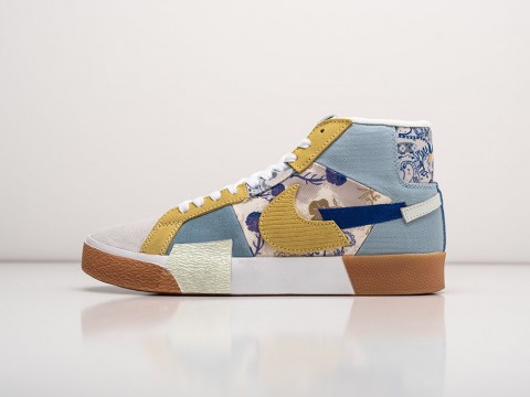 Nike SB Zoom Blazer Mid Edge Bandana Boarder Blue / Celery / Barely Green / Racer Blue артикул 26238 Nike SB Zoom Blazer Mid Edge Bandana Boarder Blue / Celery / Barely Green / Racer Blue артикул 26238