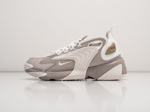 Nike Zoom 2K Moon Particle White серые кожа мужские (40-45)