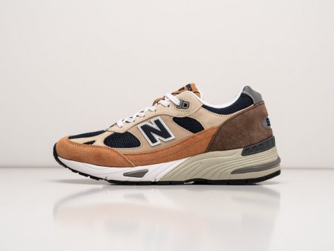 New Balance 991 Cappuccino коричневые замша мужские (40-45)