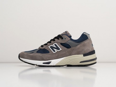 Мужские кроссовки New Balance 991 Made in England Grey Blue серые Мужские кроссовки New Balance 991 Made in England Grey Blue серые