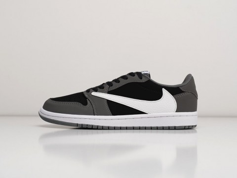 Мужские кроссовки Nike Air Jordan 1 Low x Travis Scott серые Мужские кроссовки Nike Air Jordan 1 Low x Travis Scott серые