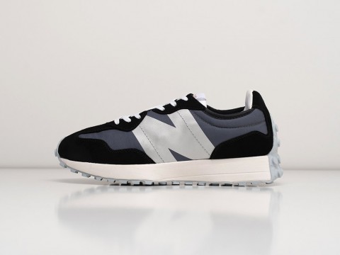 New Balance 327 Black White Grey / Black / Beige / White артикул 26566