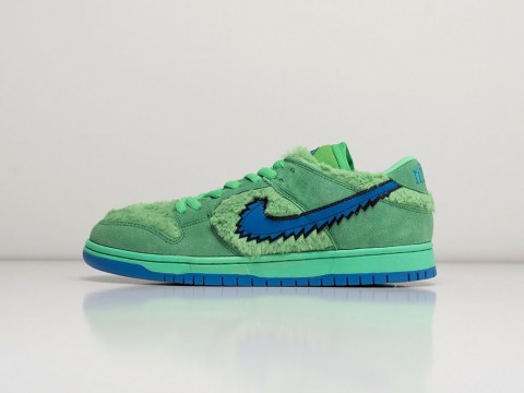 Nike x Grateful Dead x SB Dunk Low Green Bear зеленые замша мужские (40-45)