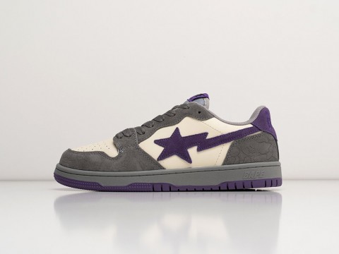 Мужские кроссовки Bape Court Sta Royal Purple серые Мужские кроссовки Bape Court Sta Royal Purple серые