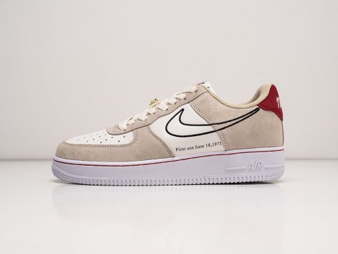 Nike Air Force 1 Low 07 LV8 First Use Light Stone / Black / Sail / University Red