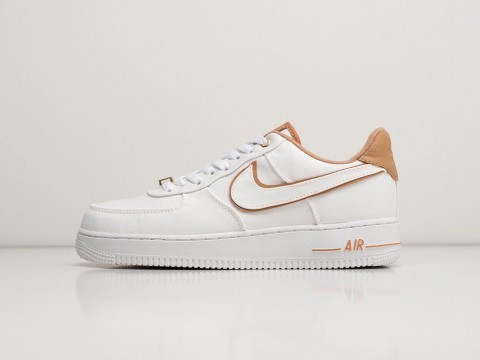 Nike Air Force 1 Low 07 LUX Bio Beige Gold Basketball белые текстиль мужские (40-45)