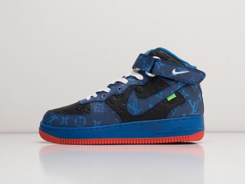 Мужские кроссовки Nike Air Force 1 x Louis Vuitton синие