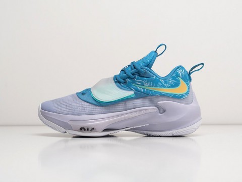 Nike Zoom Freak 3 EP Freezing Time Dutch Blue / Metallic Gold / Ghost / Dynamic Turquoise артикул 26894