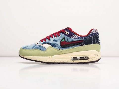 Nike x Concepts x Air Max 1 Friday Oil Green / Multi-Color / Sail артикул 27153