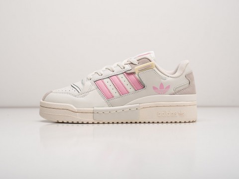 Женские кроссовки Adidas Forum Low Exhibit Pink WMNS белые