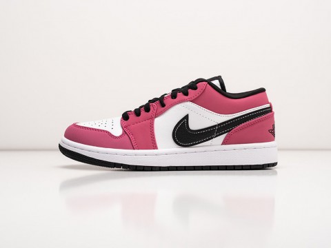 Nike Air Jordan 1 Low GS Rush Pink WMNS розовые кожа женские (36-40)