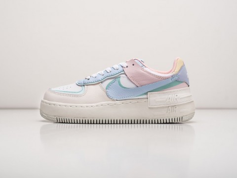 Nike Air Force 1 Shadow Pastel WMNS белые кожа женские (36-40)