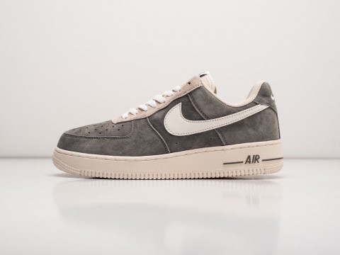 Nike Air Force 1 Low Grey Suede серые замша мужские (40-45)