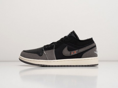 Nike Air Jordan 1 Low SE Craft Inside Out - Black Black / Light Graphite / Sail / Cement Grey