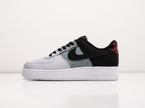 Nike Air Force 1 Low 07 LV8 Black Smoke Grey серые кожа мужские (40-45)