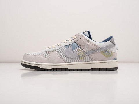 Мужские кроссовки Nike SB Dunk Low On The Bright Side - Photon Dust серые Мужские кроссовки Nike SB Dunk Low On The Bright Side - Photon Dust серые