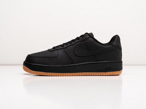 Nike Air Force 1 Low Black Gum черные артикул 27365