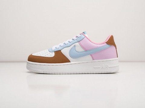 Nike Air Force 1 Low WMNS White / Pink / Blue / Brown