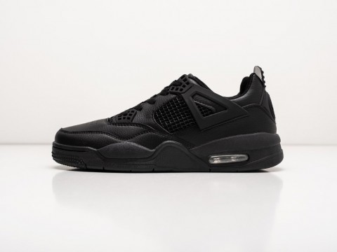 Nike Air Jordan 4 Retro черные - фото