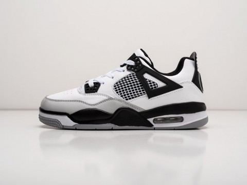 Nike Air Jordan 4 Retro White / Grey / Black артикул 27462