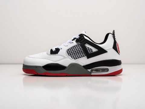 Nike Air Jordan 4 Retro White / Black / Grey / Red
