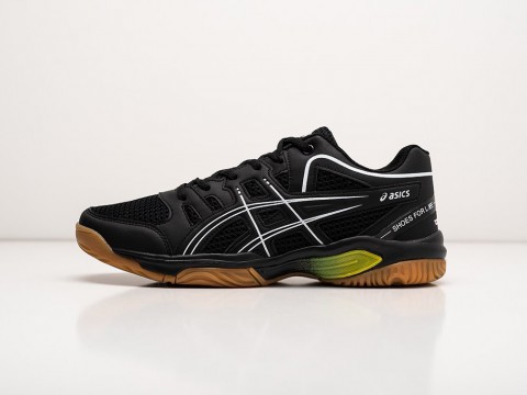 Asics Gel-Rocket 10 черные текстиль мужские (40-45)