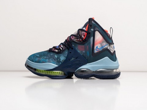 Мужские кроссовки Nike LeBron 19 Fast Food - Dutch Blue синие Мужские кроссовки Nike LeBron 19 Fast Food - Dutch Blue синие