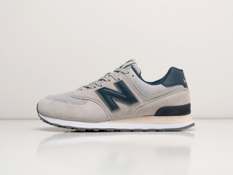 New Balance 574 Grey / Blue / White артикул 27577