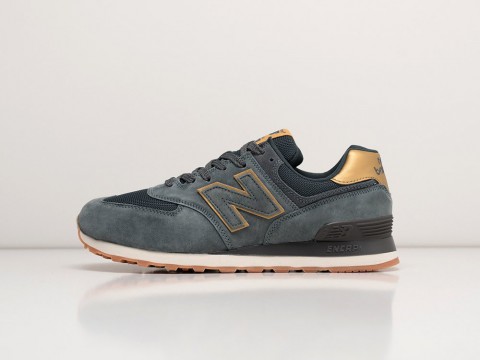 New Balance 574 Blue / White / Gold артикул 27595