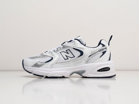 New Balance 530 White / Navy Blue / Metallic Silver