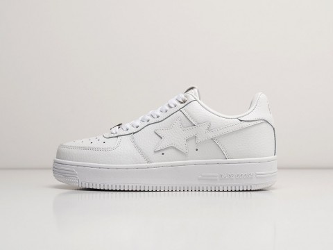 Bape Bapesta Low WMNS белые кожа женские (36-40)