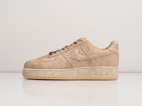 Nike Air Force 1 Low 07 Premium NAI-KE бежевые текстиль мужские (40-45)