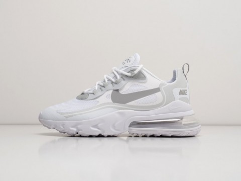 Nike Air Max 270 React белые текстиль мужские (40-45) Nike Air Max 270 React белые текстиль мужские (40-45)