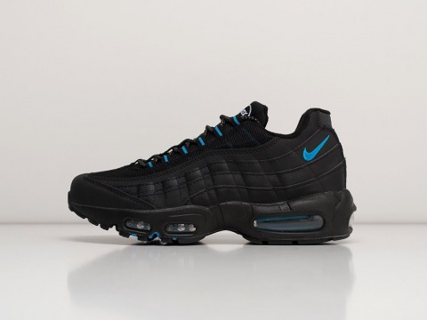 Nike Air Max 95 черные кожа мужские (40-45)