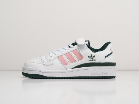 Adidas Forum Low White / Green / Pink артикул 27840