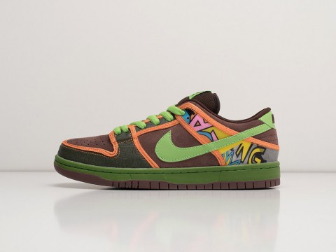 Мужские кроссовки Nike SB Dunk Low De La Soul коричневые Мужские кроссовки Nike SB Dunk Low De La Soul коричневые