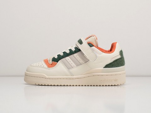 Adidas Forum Low Fleece Cream Green WMNS White / Green артикул 27853