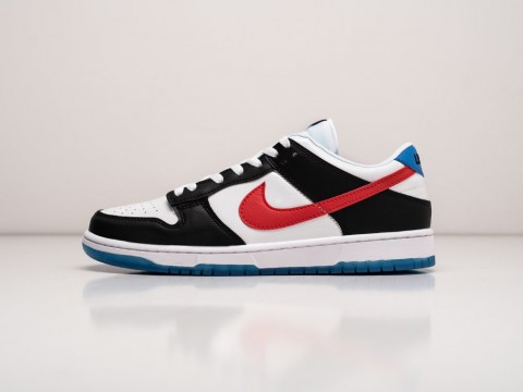 Nike SB Dunk Low Seoul White / Black / Red / Blue артикул 27987