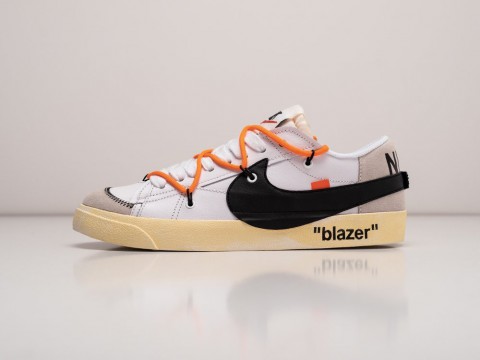 Мужские кроссовки Nike x OFF White x Blazer Low 77 Jumbo белые Мужские кроссовки Nike x OFF White x Blazer Low 77 Jumbo белые