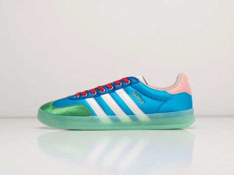 Adidas Gazelle OG x Gucci Blue / White / Green артикул 28561