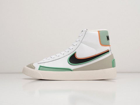 Мужские кроссовки Nike Blazer Mid 77 Infinite White Roma Green белые Мужские кроссовки Nike Blazer Mid 77 Infinite White Roma Green белые