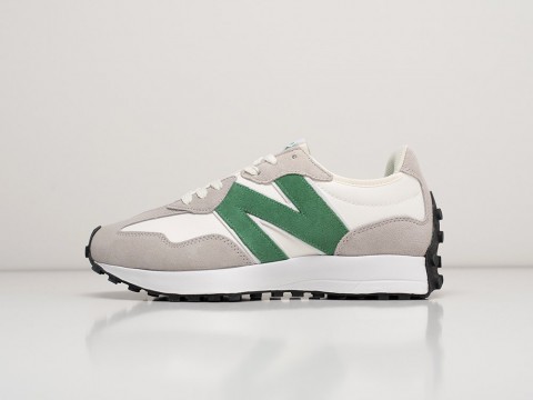 Мужские кроссовки New Balance 327 Rain Cloud Varsity Green белые Мужские кроссовки New Balance 327 Rain Cloud Varsity Green белые