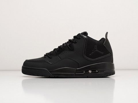 Nike Jordan Courtside 23 Triple Black черные кожа мужские (40-45)