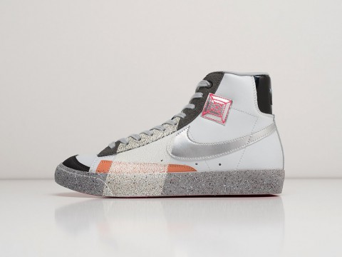 Мужские кроссовки Nike Blazer Mid 77 Vintage Shanghai серые Мужские кроссовки Nike Blazer Mid 77 Vintage Shanghai серые