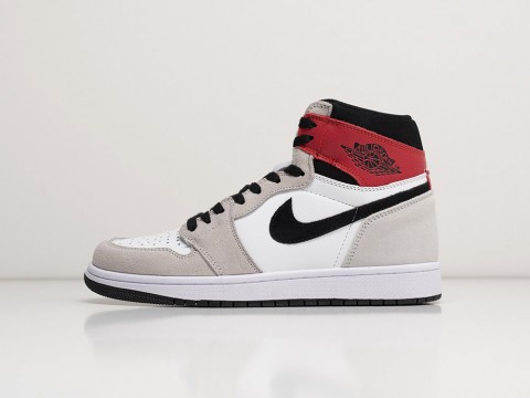 Nike Air Jordan 1 Retro High OG Smoke Grey White / Black / Light Smoke Grey / Varsity Red артикул 28696