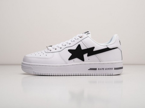 Мужские кроссовки Bape Bapesta Low белые Мужские кроссовки Bape Bapesta Low белые